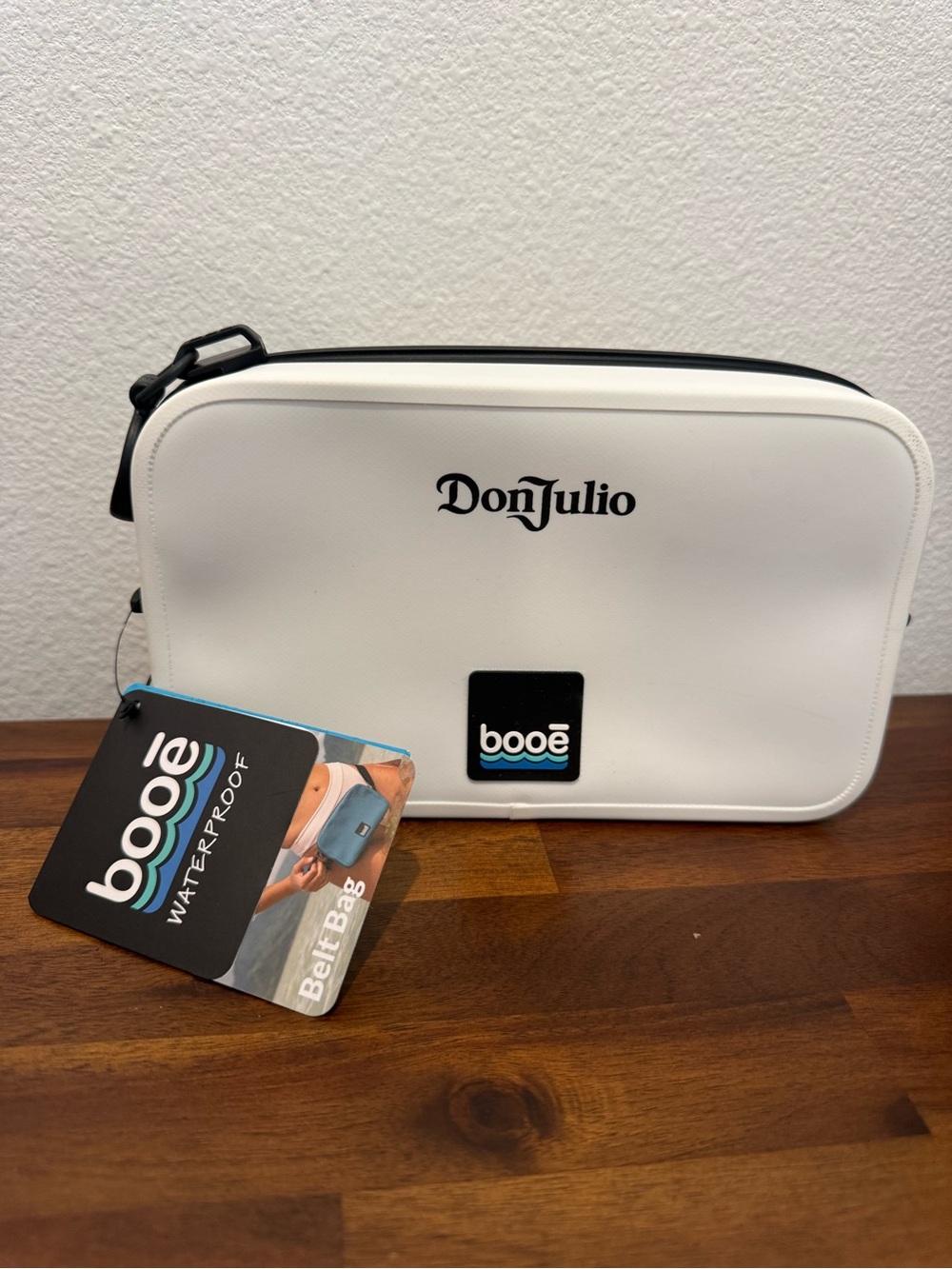 White Waterproof Sleeve Bag with Don Julio Logo